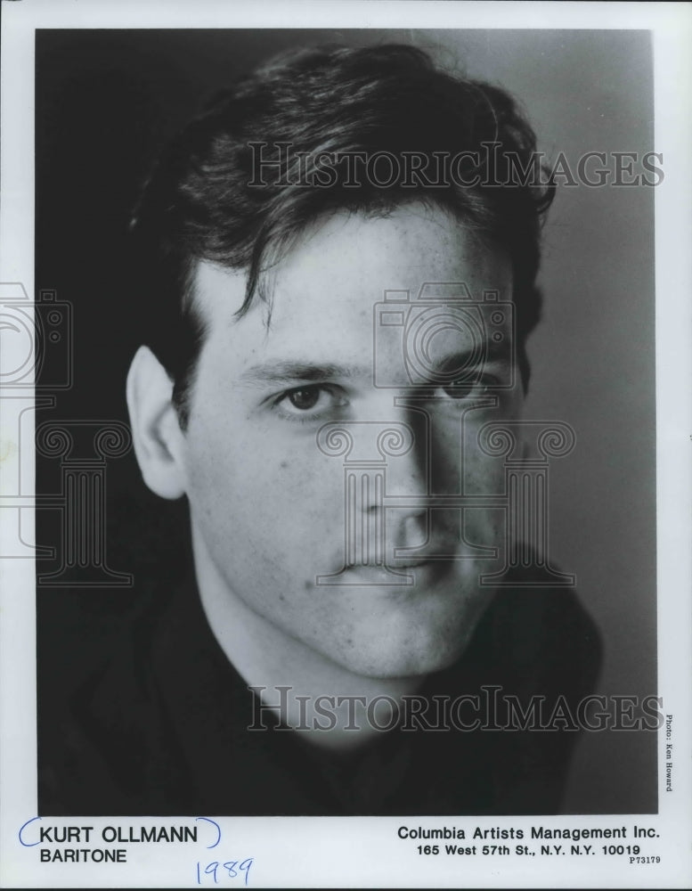 1989 Press Photo Baritone Kurt Ollmann - mjp25946- Historic Images