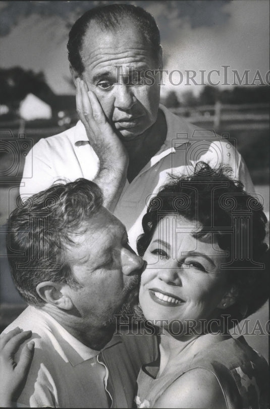1967 Press Photo Sid Raymond & others in "Silk Stockings" rehearsal, Wisconsin- Historic Images