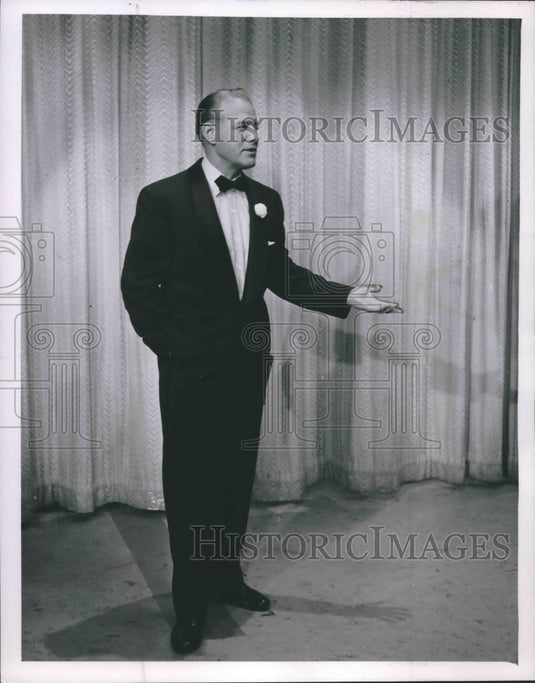 1955 Press Photo Horace Heidt stars in "Show Wagon" on WTMJ-TV- Historic Images