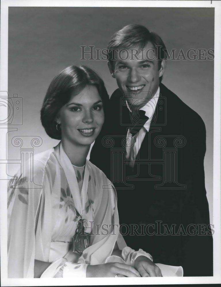 1977 Press Photo Rebecca Reid And Richard Thomas In 'Miss Teenage America 1978'- Historic Images