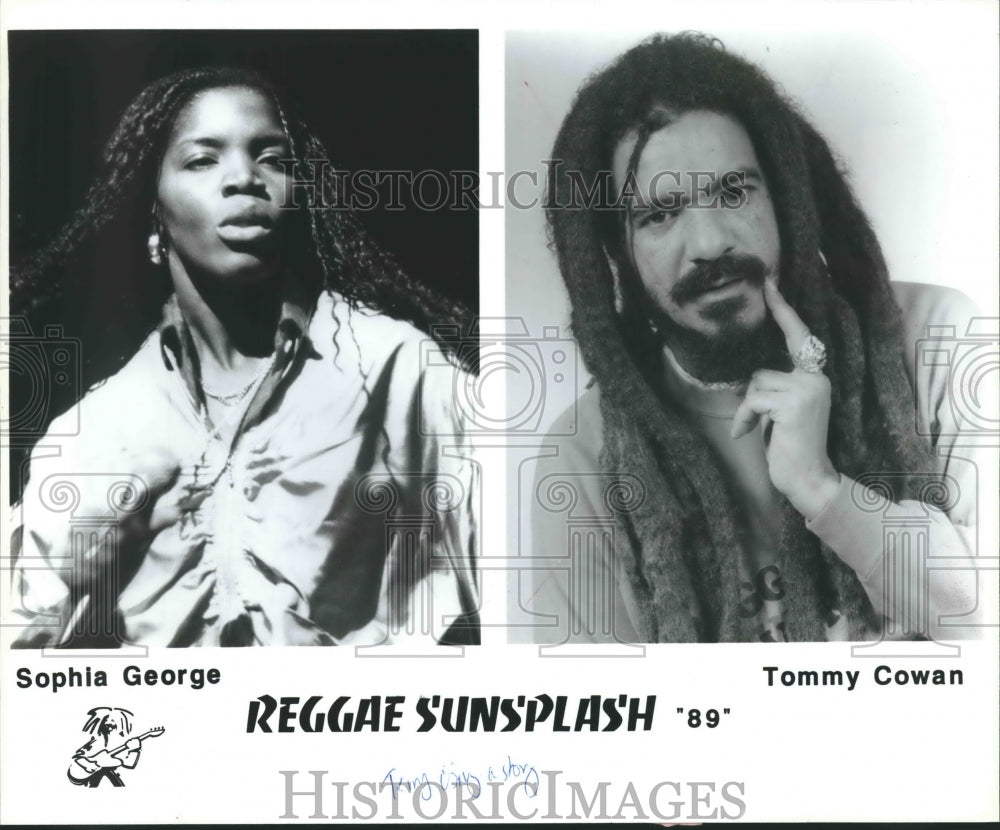 1989 Press Photo Sophia George and Tommy Cowan Reggae Sunsplash &quot;89&quot; - mjp27269- Historic Images
