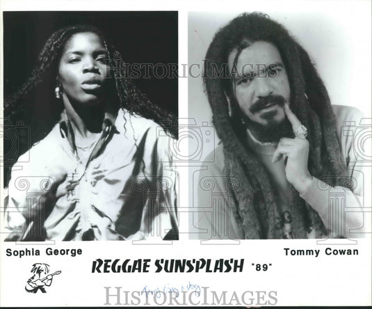 1989 Press Photo Sophia George and Tommy Cowan Reggae Sunsplash "89" - mjp27269- Historic Images