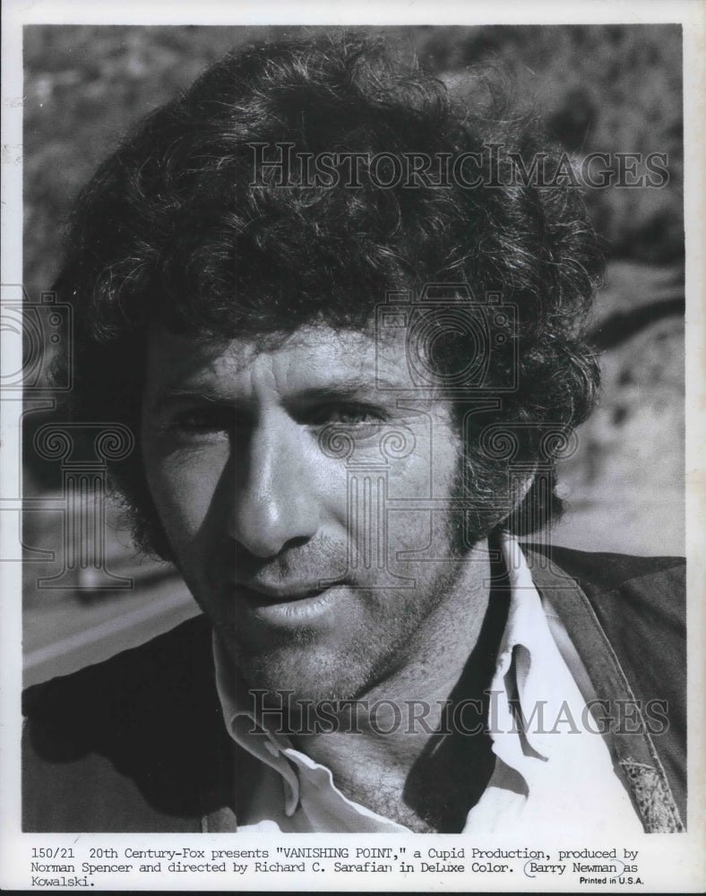 1972 Press Photo Actor Barry Newman- Historic Images