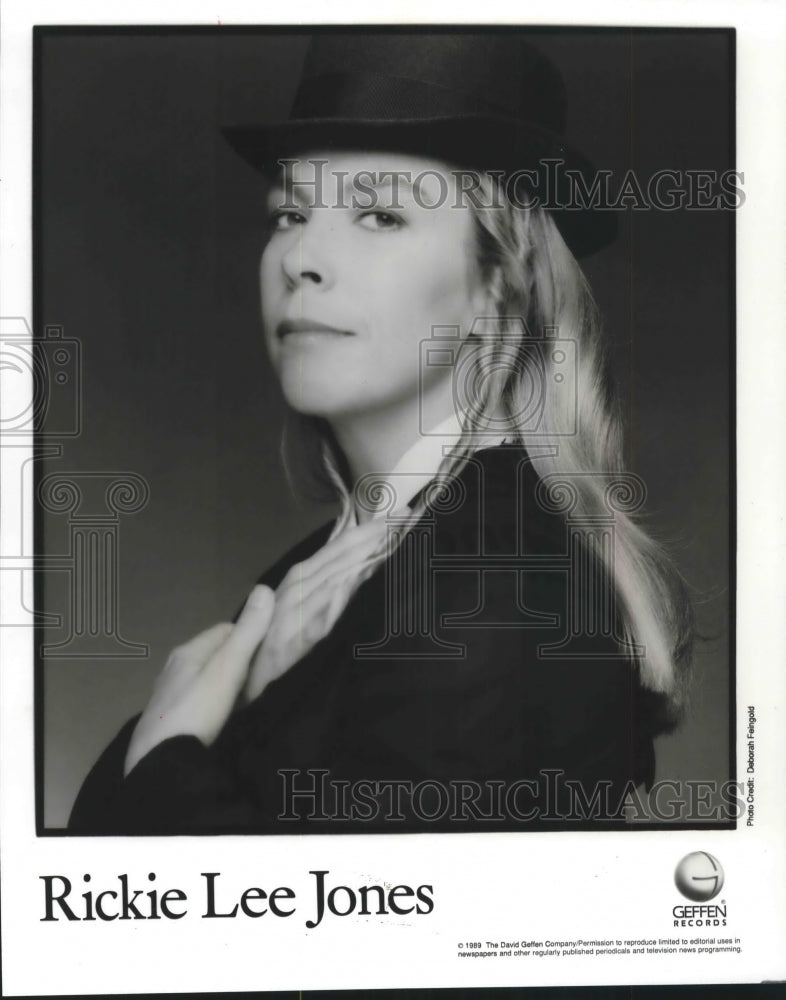 1990 Press Photo US entertainer Rickie Lee Jones - mjp28780- Historic Images