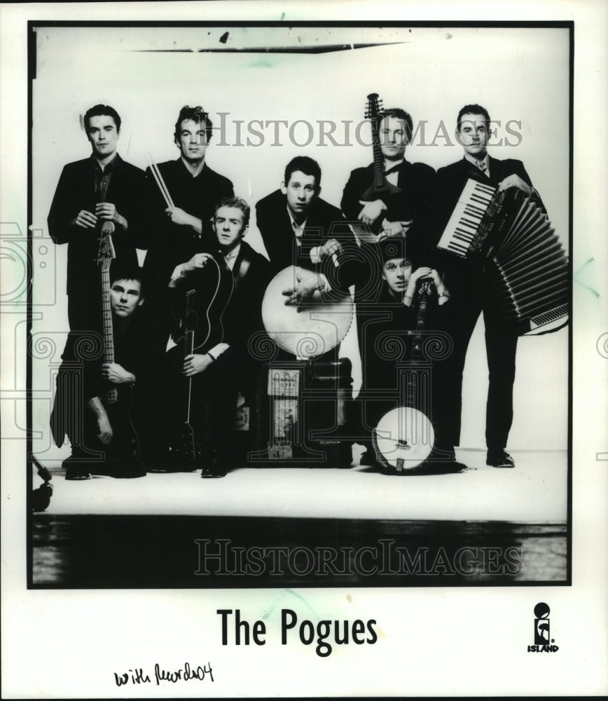 1988 Press Photo The Pogues band, which plays Irish music - mjp28906- Historic Images