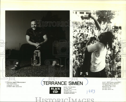 1993 Press Photo Musician Terrance Simien - mjp29766- Historic Images