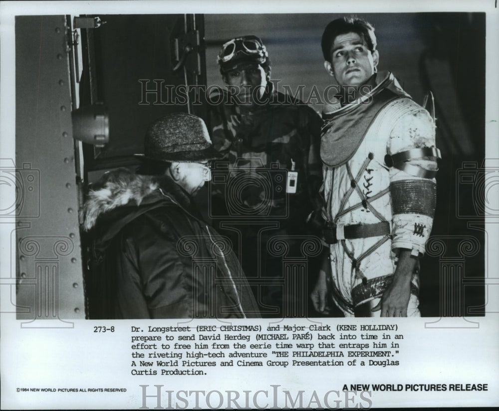 1984 Press Photo Michael Pare stars in &quot;The Philadelphia Experiment&quot; - mjp30033- Historic Images