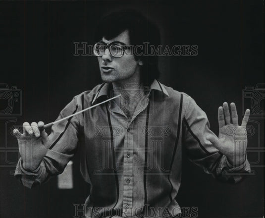 1978 Press Photo University of Wisconsin Milwaukee conductor Geoffrey Simon- Historic Images