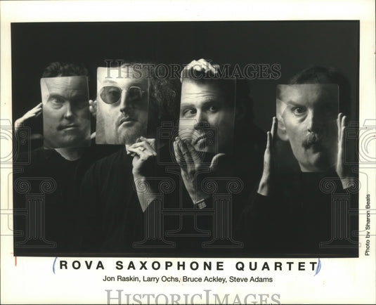1992 Press Photo Rova Saxophone Quartet at Alverno College's Pitman Theater- Historic Images