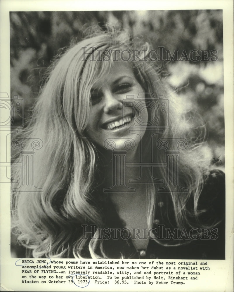 1974 Press Photo Erica Jong, United States, poet- Historic Images