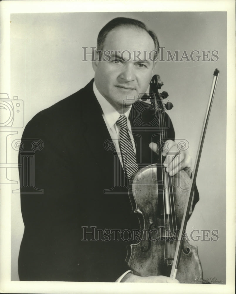 1977 Press Photo Musician, Milton Preves with his Viola - mjp31397- Historic Images