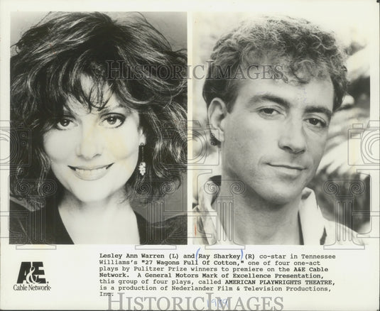 1993 Press Photo Ray Sharkey & Lesley Ann Warren in "27 Wagons Full Of Cotton"- Historic Images