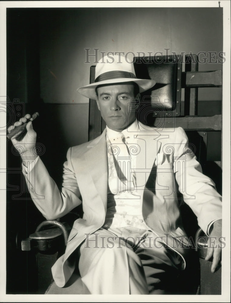 1989 Press Photo Ray Sharkey As Al Capone In NBC&#39;s &#39;The Revenge Of Al Capone&#39;- Historic Images