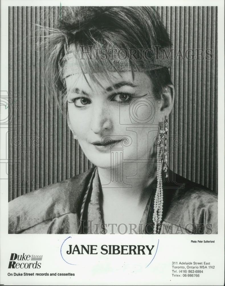 1988 Press Photo Jane Siberry, singer - mjp33105- Historic Images