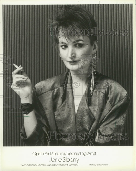 1985 Press Photo Open Air Records Recording Artist Jane Siberry - mjp33108- Historic Images