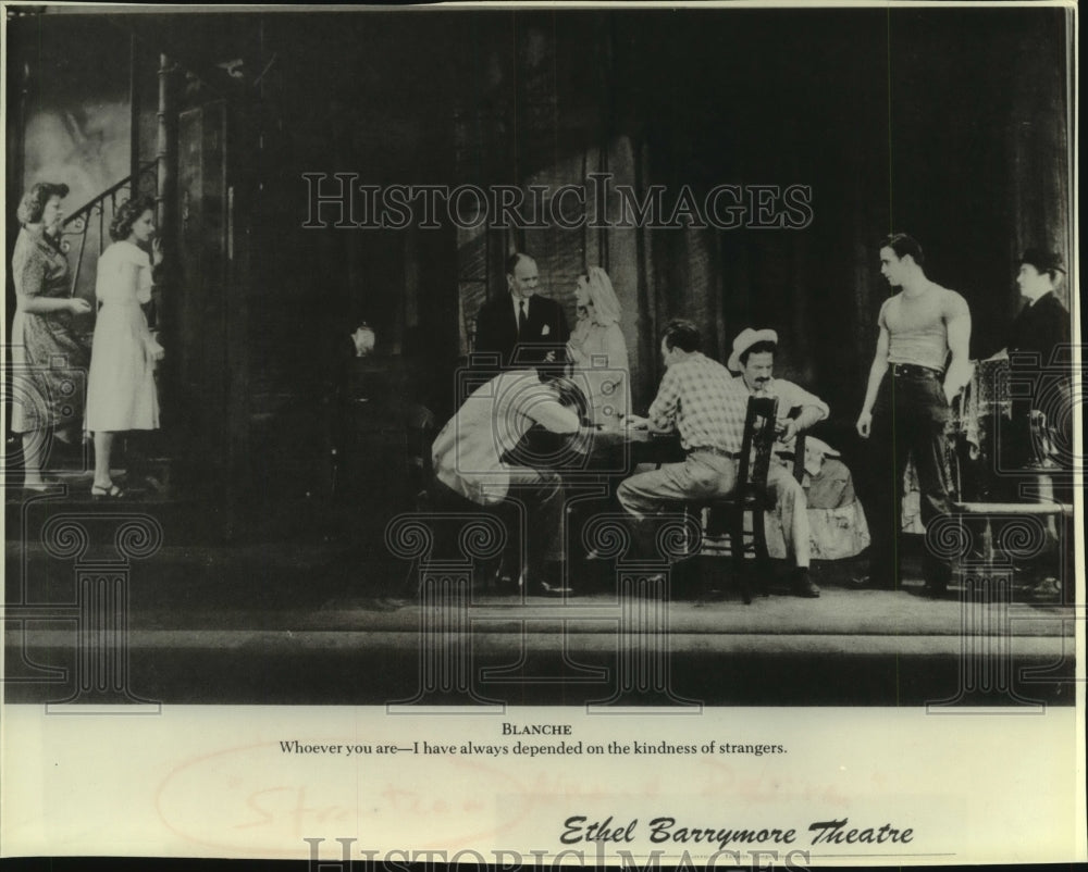 Press Photo actors in &quot;Blanche&quot; at the Ethel Barrymore Theatre - mjp33200- Historic Images