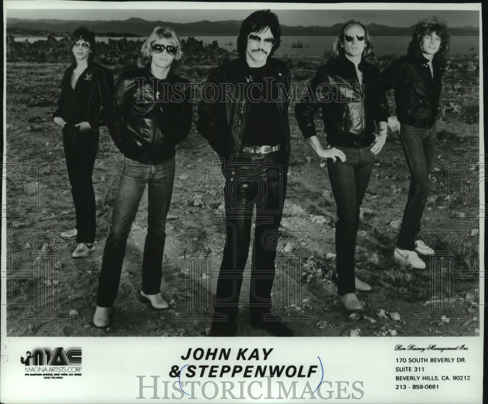 1983 Press Photo John Kay &amp; Steppenwolf music group - mjp33583- Historic Images