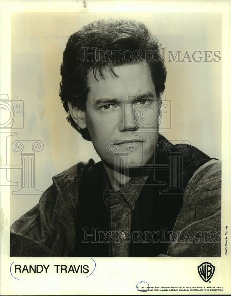 1991 Press Photo Randy Travis, Country Singer. - mjp33869- Historic Images