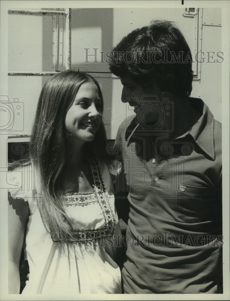 1974 Press Photo Olympic Medalist Mark Spitz &amp; Wife Suzy in &quot;Emergency!&quot; on NBC- Historic Images
