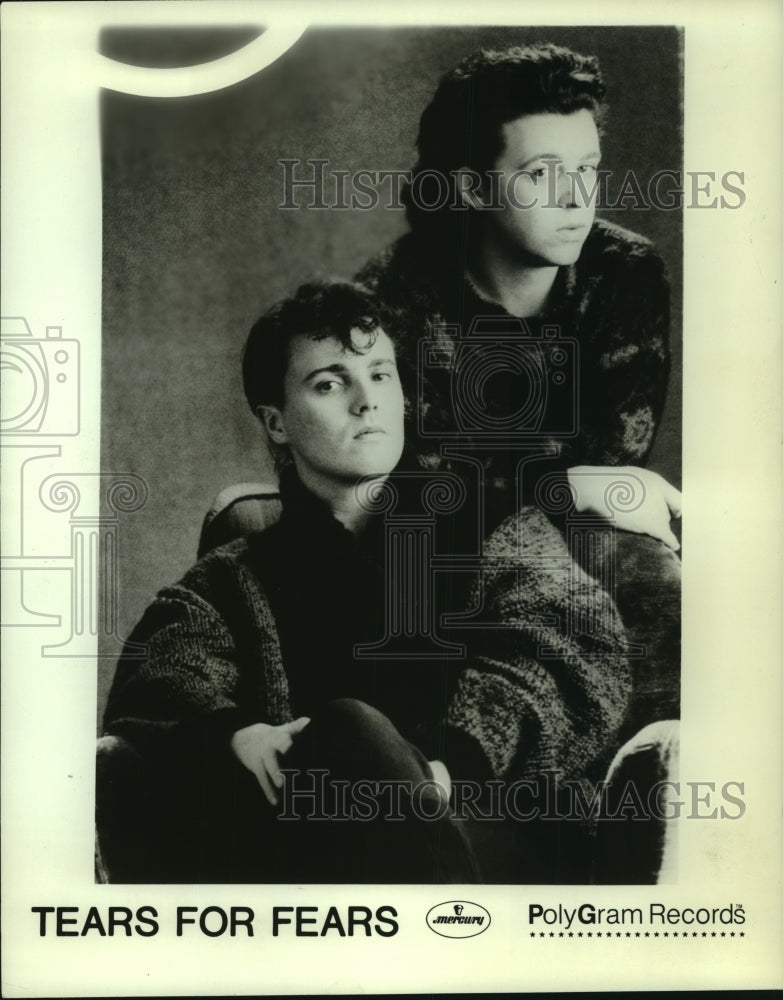 1985 Press Photo Curt Smith and Roland Orzaba of Tears for Fears - mjp34160- Historic Images