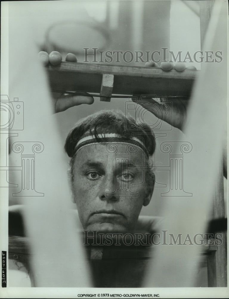 1973 Press Photo United States Actor McLean Stevenson in MGM-TV&#39;s &quot;Shirts/Skins&quot;- Historic Images