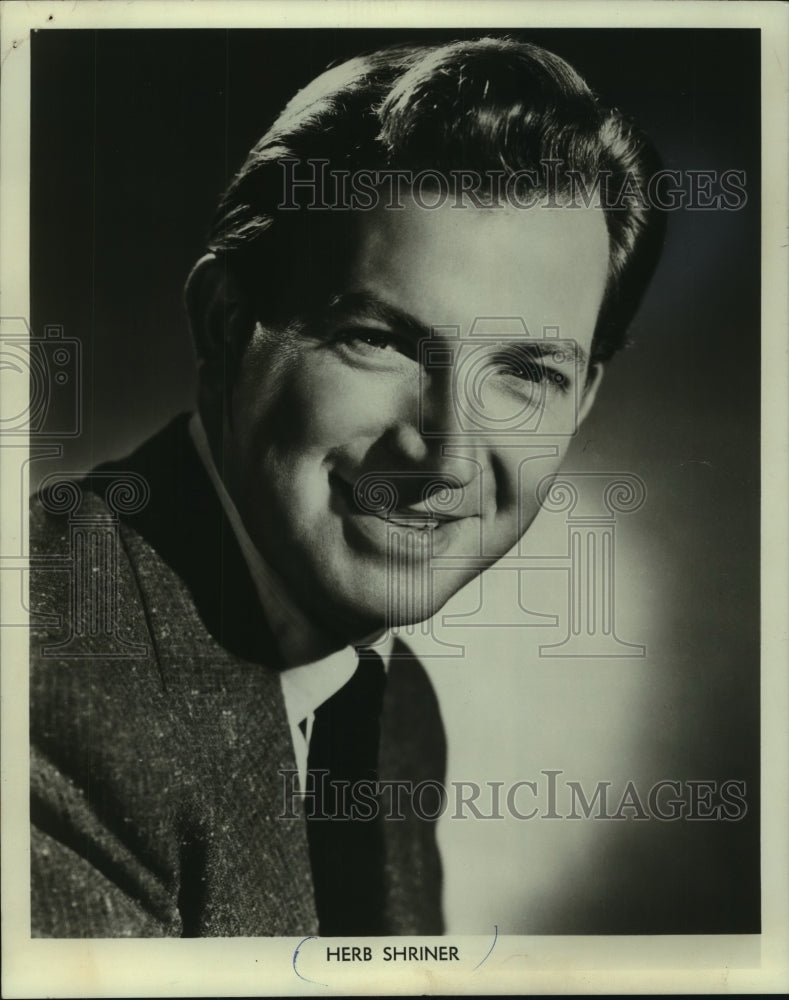 1966 Press Photo comedian and actor Herb Shriner - mjp34436- Historic Images