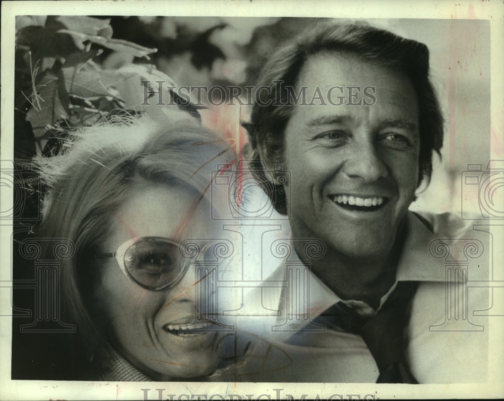 1972 Press Photo Richard Crenna and Angie Dickinson on ABCs Movie of the Weekend- Historic Images
