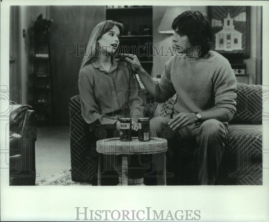 Press Photo Actors Kim Richards and Clark Brandon - mjp34754- Historic Images