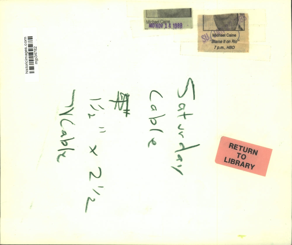 1983 Press Photo Michael Caine & Michelle Johnson star in "Blame it on Rio"