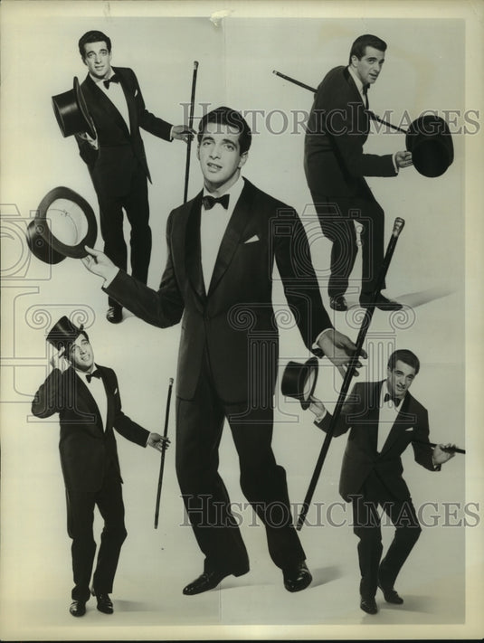 1959 Press Photo Britain's Frankie Vaughan stars on "Dinah Shore Chevy Show"- Historic Images