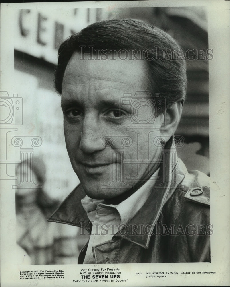 1973 Press Photo Roy Scheider stars in "The Seven Ups" - mjp35438- Historic Images
