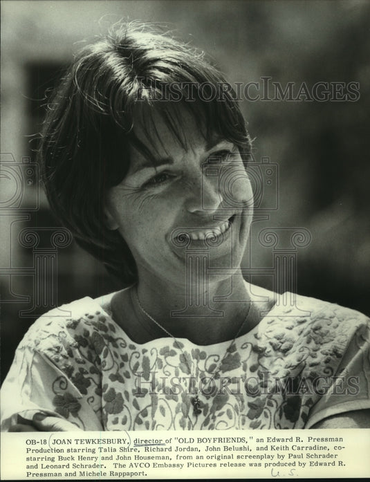 1979 Press Photo Joan Tewkesbury, director of "Old Boyfriends" - mjp35473- Historic Images