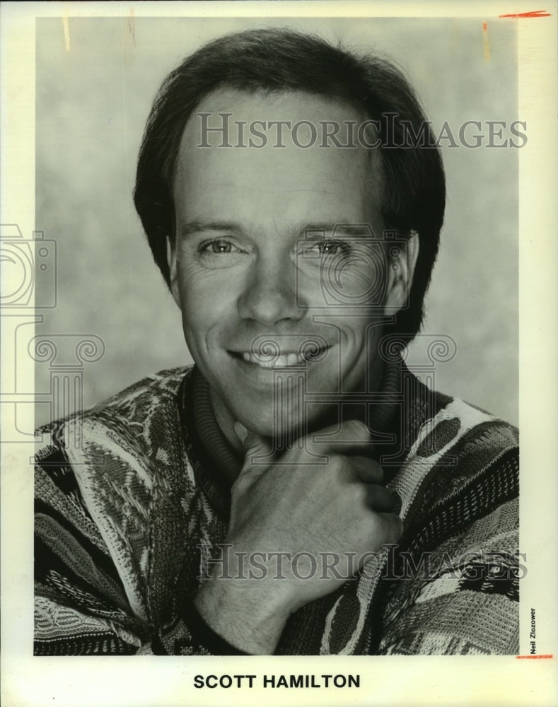 1982 Press Photo Figure Skater Scott Hamilton - mjp35722- Historic Images