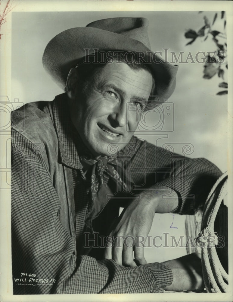 1955 Press Photo Actor Will Rogers, Jr. - mjp36037- Historic Images