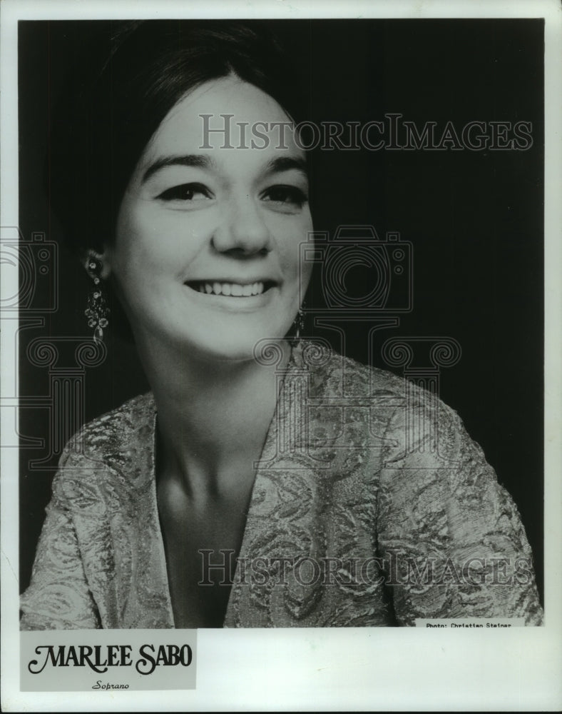 1986 Press Photo Marlee Sabo, soprano - mjp36422- Historic Images