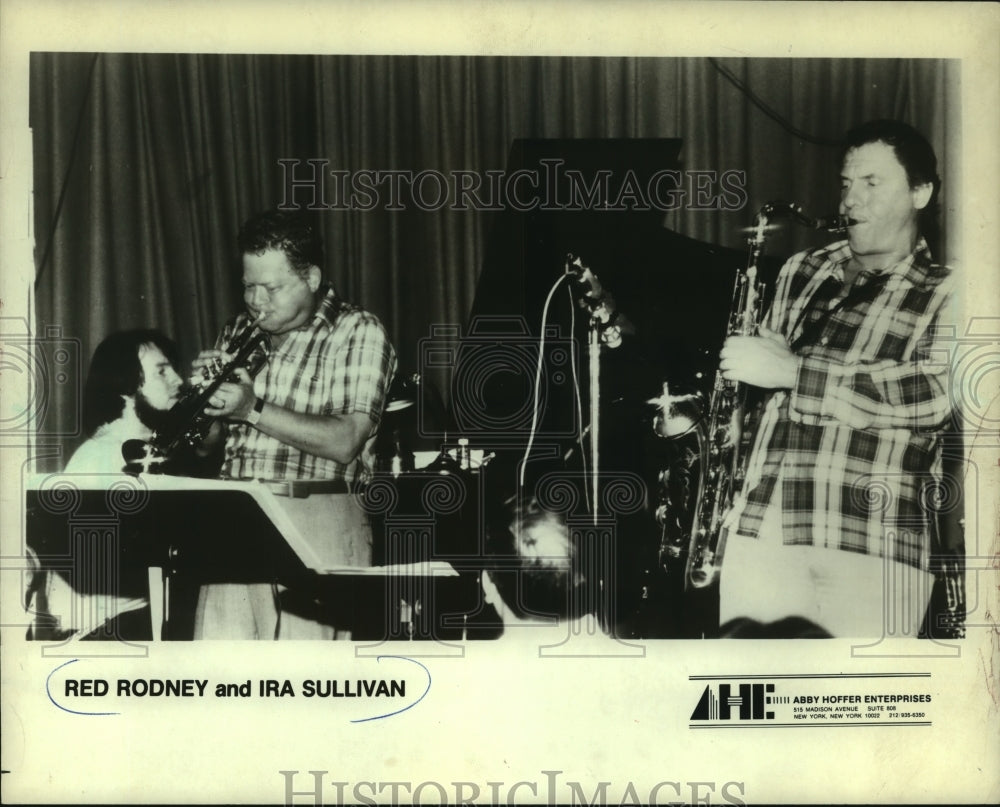 1982 Press Photo Red Rodney and Ira Sullivan, musicians - mjp36837- Historic Images
