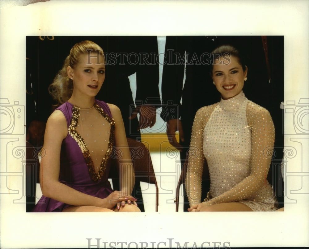 1994 Press Photo Alexandra Powers And Co-Star In Tonya and Nancy: Inside Story&#39;- Historic Images