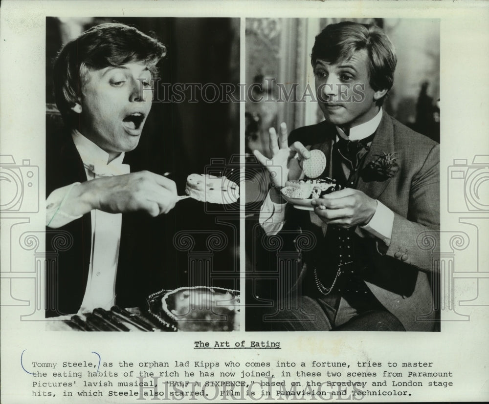 1968 Press Photo Tommy Steele In Scenes From &#39;Half A Sixpence&#39; - mjp37408- Historic Images