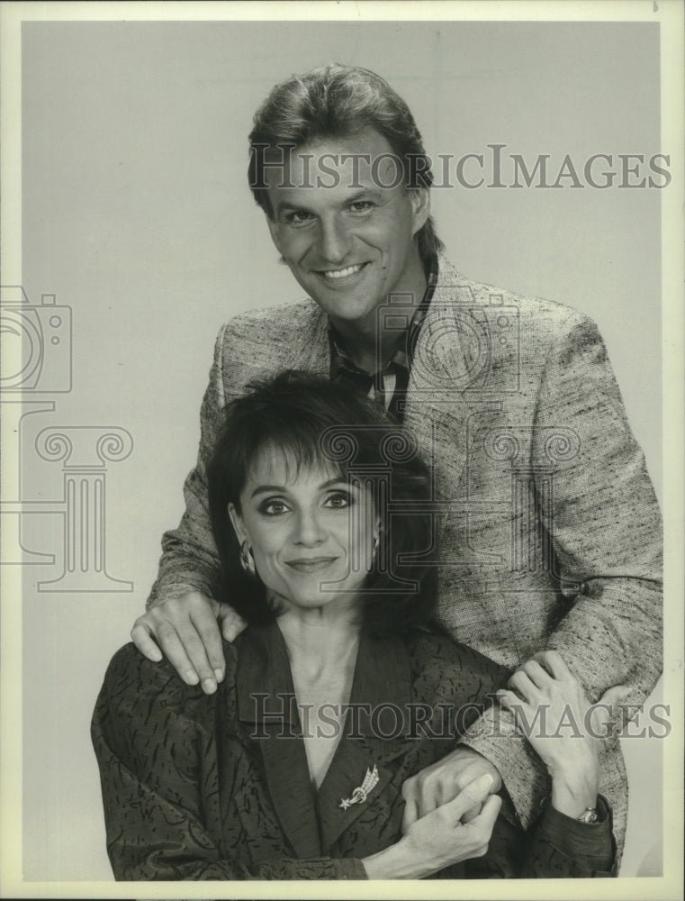 1986 Press Photo Josh Taylor And Valerie Harper In NBC&#39;s &#39;Valerie&#39; - mjp37550- Historic Images