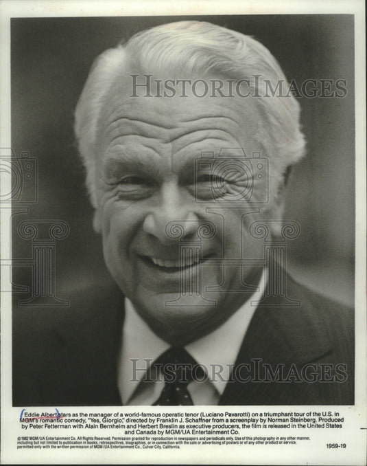 1982 Press Photo Eddie Albert stars in 