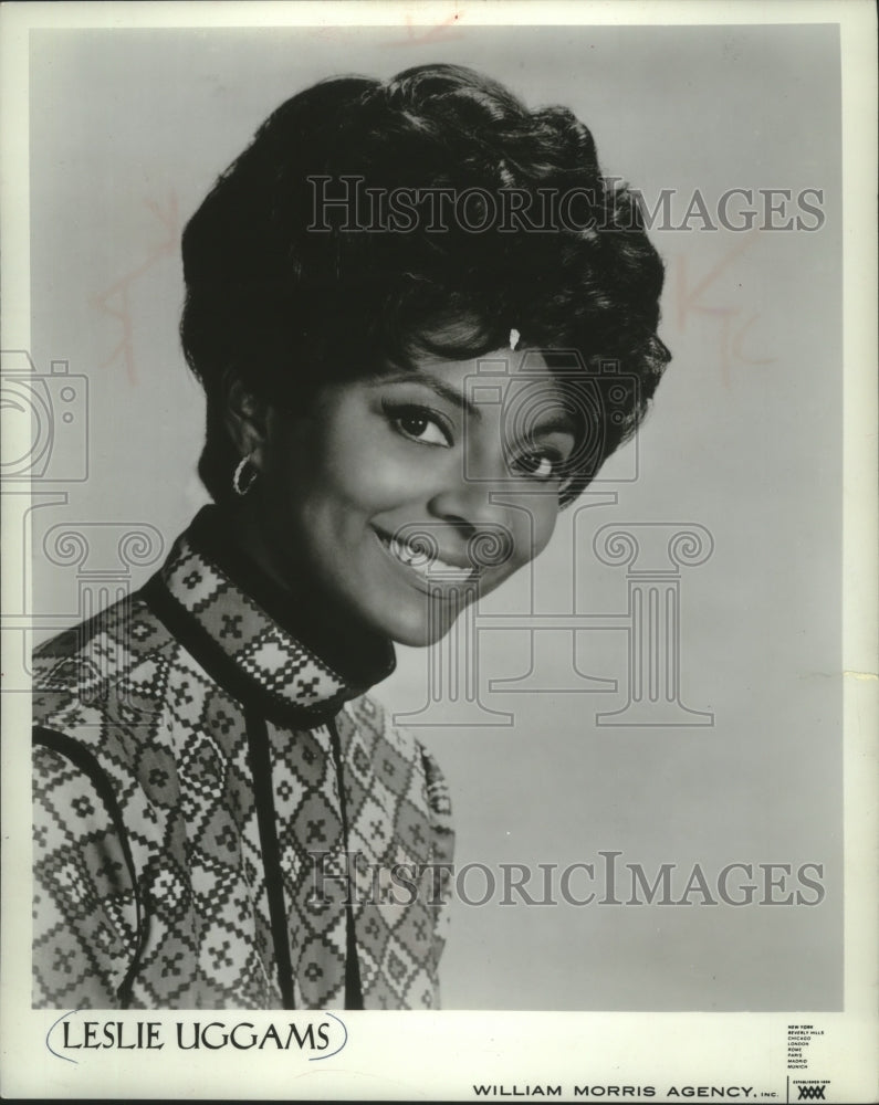 1972 Press Photo Singer Leslie Uggams - mjp37736- Historic Images