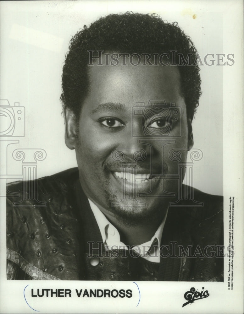 1985 Press Photo Luther Vandross, musician - mjp37776- Historic Images
