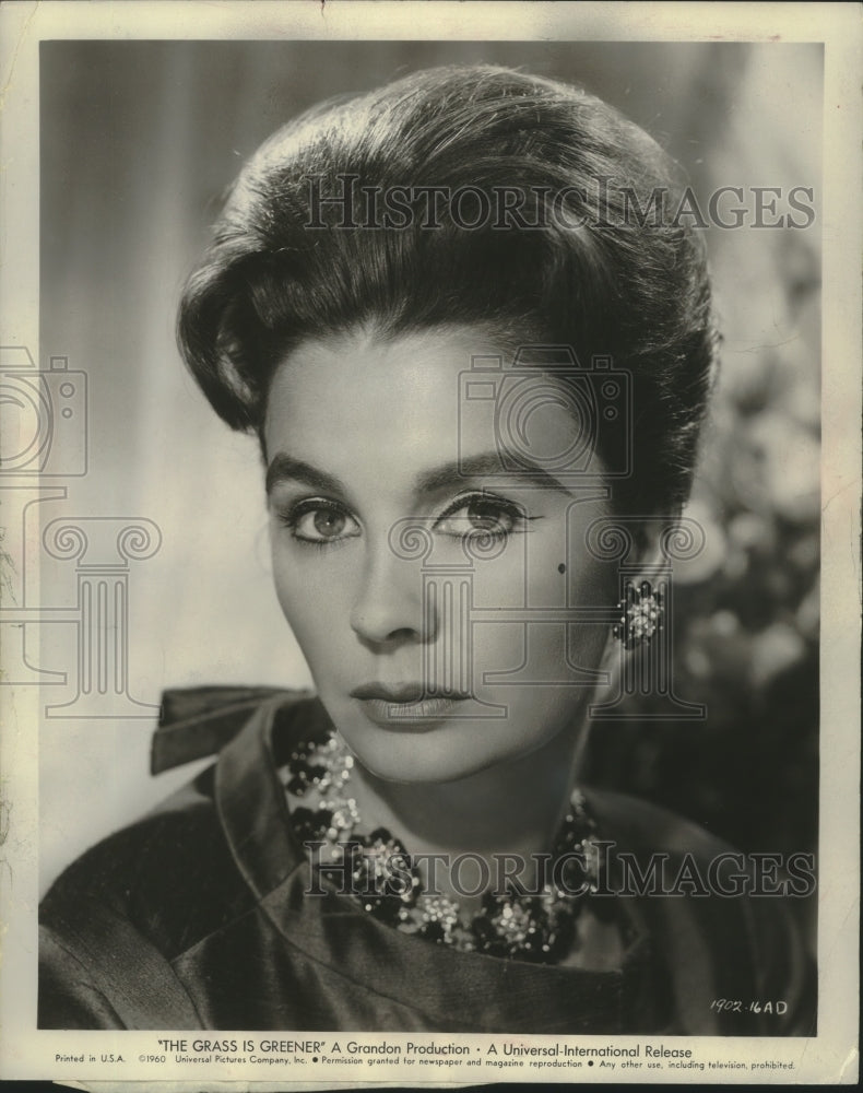 1960 Press Photo Jean Simmons stars in &quot;The Grass Is Greener&quot; - mjp37842- Historic Images