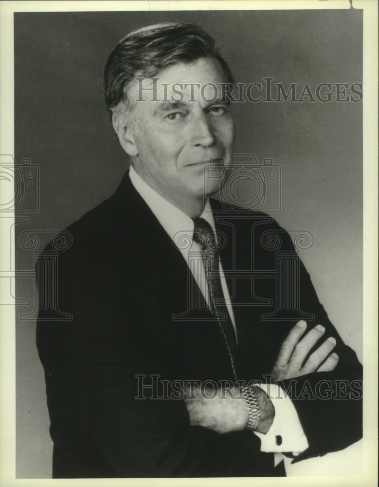 1986 Press Photo Charlton Heston Appears On NBC's 'Saturday Night Live'