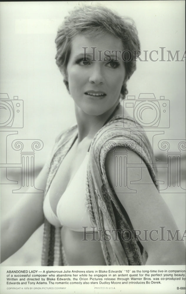 1979 Press Photo Julie Andrews stars in &quot;10&quot; - mjp38035- Historic Images