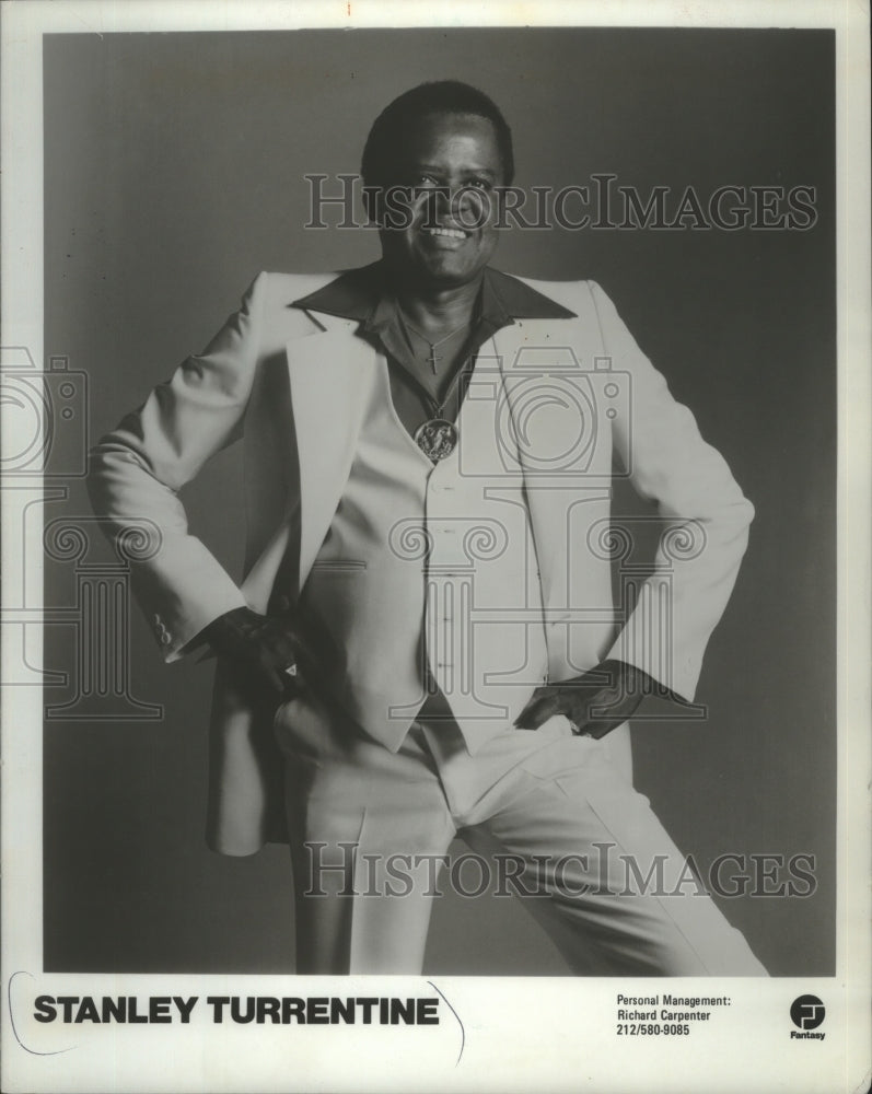 1979 Press Photo Jazz saxophonist Stanley Turrentine - mjp38041- Historic Images