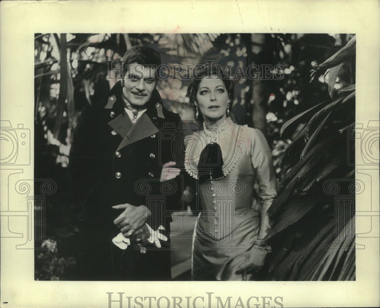 1968 Press Photo Omar Sharif & Ava Gardner star in "Mayerling" - mjp38426- Historic Images