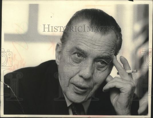 1974 Press Photo Ed Sullivan, television entertainer - mjp38472- Historic Images