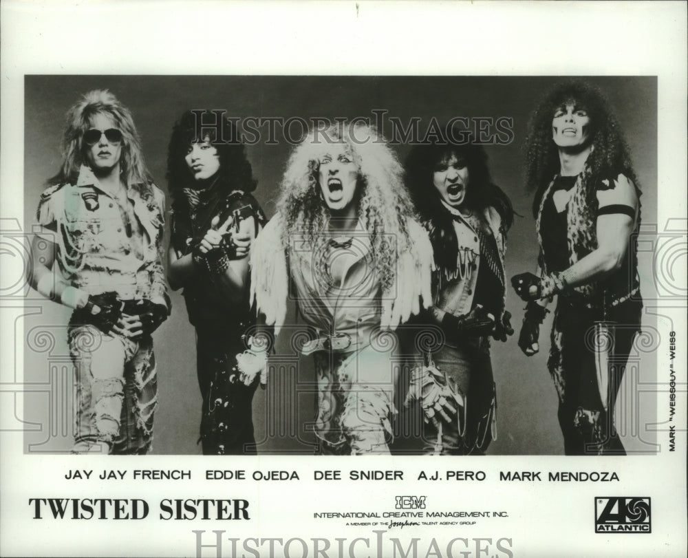 1986 Press Photo Rock Band, Twisted Sisters - mjp38479- Historic Images