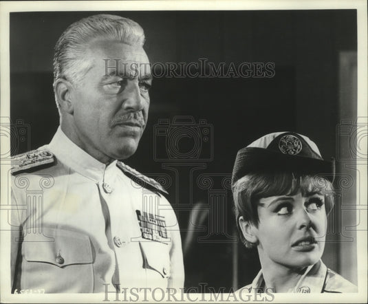 1965 Press Photo Ã¢â‚¬Å“Sergeant DeadHeadÃ¢â‚¬Â stars Cesar Romero & Deborah Walley- Historic Images